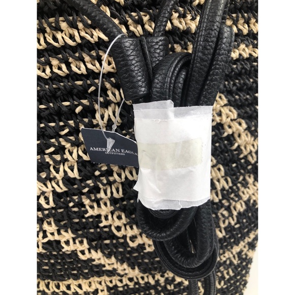 American Eagle Outfitters Beach Straw Bag Backpack - Picture 6 of 7
